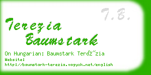 terezia baumstark business card